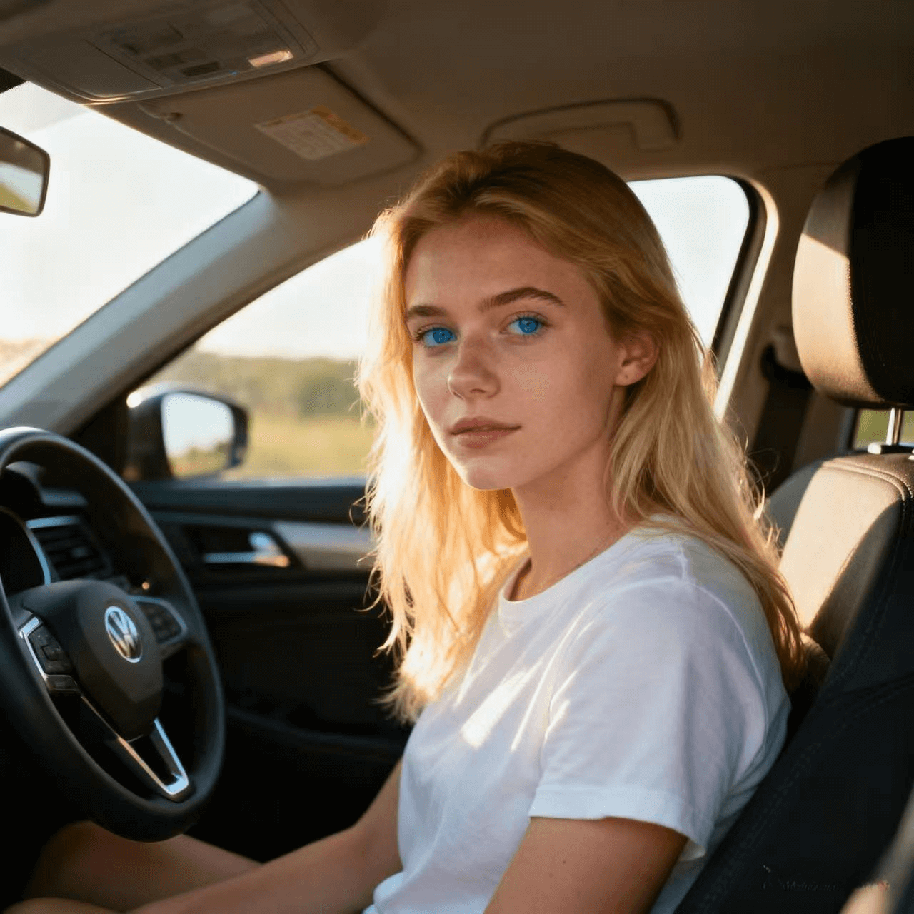 Before: Regular selfie